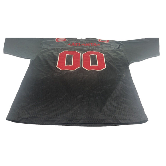 Atlanta Jersey Men's 2XL AOP Shirt Vintage 1990s Gray Red 00 Dio Moda USA Sports - Picture 2 of 16